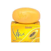 Silka Papaya Fairness Soap - 135g (Pack Of 2)-thumb1