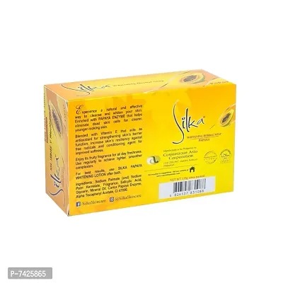 Silka Papaya Fairness Soap - 135g (Pack Of 2)-thumb3