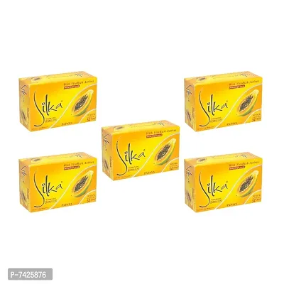 Silka Papaya Fairness Soap - 135g (Pack Of 5)