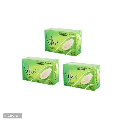 SILKA green Papaya Soap  (3 x 135 g)