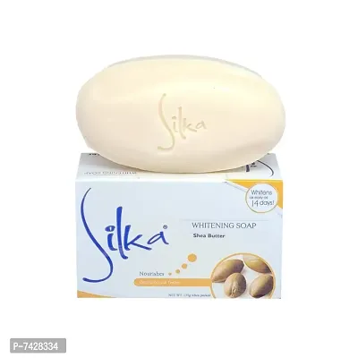 Silka Shea Butter Whitening Soap - 135g (Pack Of 1)-thumb0