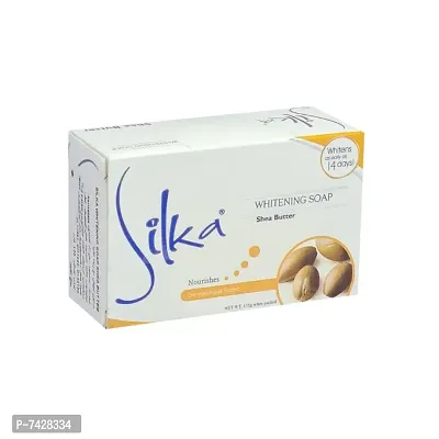 Silka Shea Butter Whitening Soap - 135g (Pack Of 1)-thumb2