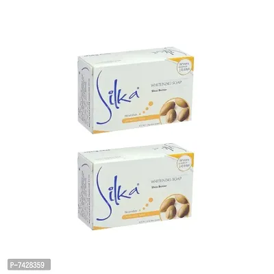 Silka Shea Butter Whitening Soap - 135g (Pack Of 2)