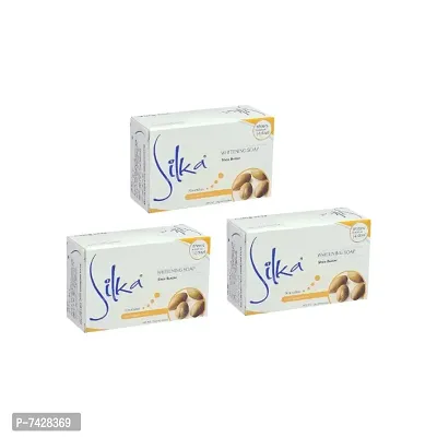 Silka Shea Butter Whitening Soap - 135g (Pack Of 3)