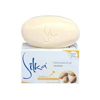 Silka Shea Butter Whitening Soap - 135g (Pack Of 4)-thumb1