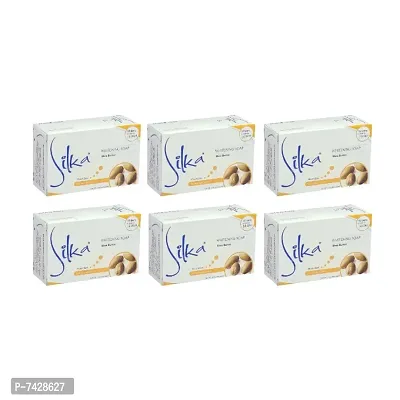 Silka Shea Butter Whitening Soap - 135g (Pack Of 6)