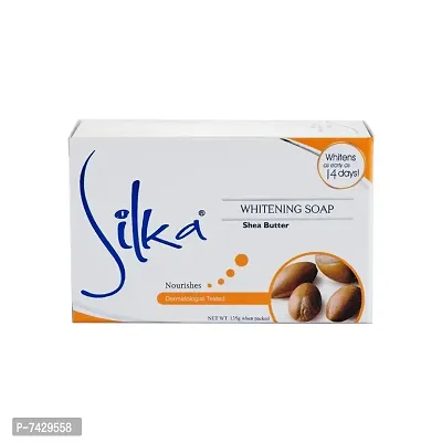 Silka Whitening Shea Butter Soap For Skin Nourishing  (135g)