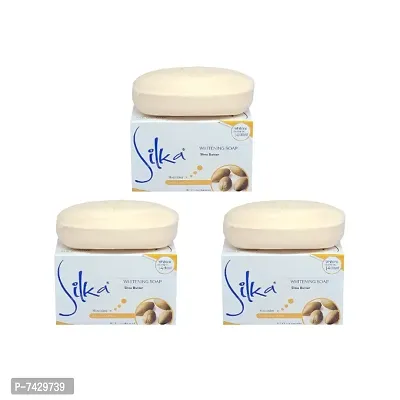 Silka Shea Butter Nourishes Whitening Soap 135gm - Pack Of 3