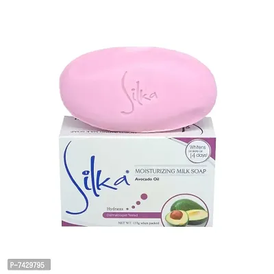 Silka Avocado Moisturizing Milk Soap - 135g (Pack Of 1)-thumb0