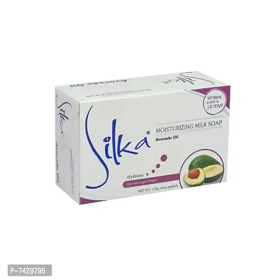 Silka Avocado Moisturizing Milk Soap - 135g (Pack Of 1)-thumb2