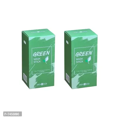 Green Tea Oil Control Cleansing Solid Mask Stick - 40g (Pack of 2)