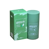 Green Tea Oil Control Cleansing Solid Mask Stick - 40g (Pack of 3)-thumb1