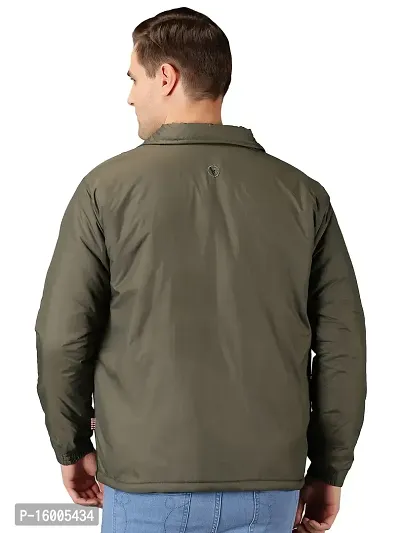VROJASS Full Sleeve Solid Men's Panel Bomper Jacket-thumb3