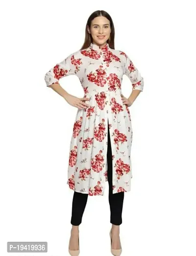 Stylish Cotton Printed Ethnic Gown For Women-thumb0