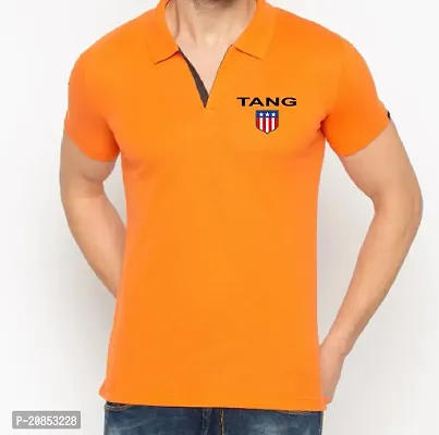 Reliable Orange Cotton Tshirt For Men