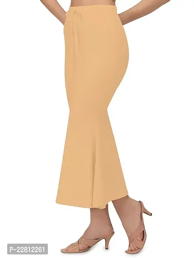 Fish Cut Lycra Shapewear Women's Lycra Full Elastic Saree Shapewear Petticoat (Multicoloured)-thumb2