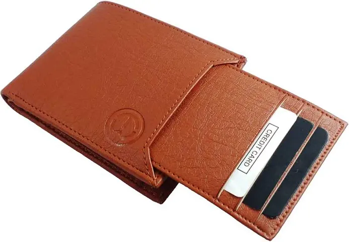 Men's Black And Brown Leatherette Wallets