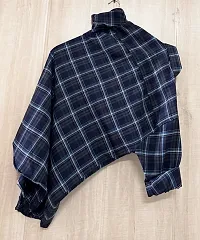 Clothster Dark Blue Check Shirt For Men-thumb1