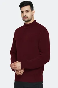 Classic Wool Blend Solid Sweatshirt for Men-thumb1