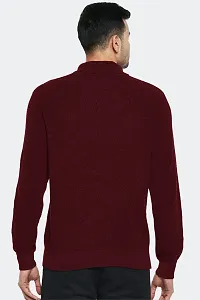 Classic Wool Blend Solid Sweatshirt for Men-thumb2