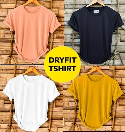 Combo of 4 dryfit t-shirt for men