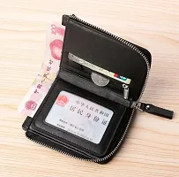 fashlook black standing zipper wallet for men-thumb1