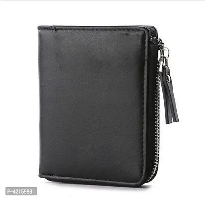 fashlook black standing zipper wallet for men-thumb4