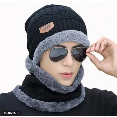 fashlook black balkalava cap for men-thumb0
