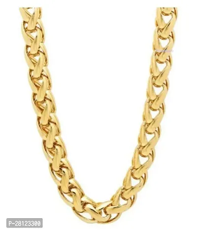 Stylish Golden Brass Chain Water And Sweat Proof Jawellery For Men And Women-thumb0