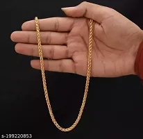 Trending Chain Gold-plated Plated Brass Chain(23 Inch)Water And Sweat Proof Jawellery-thumb1