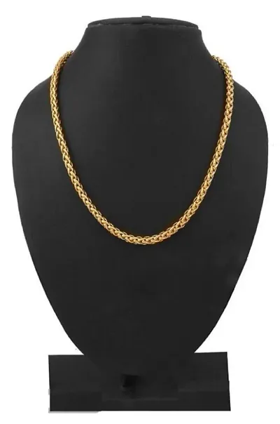 Stylish Brass Golden Chain For Men