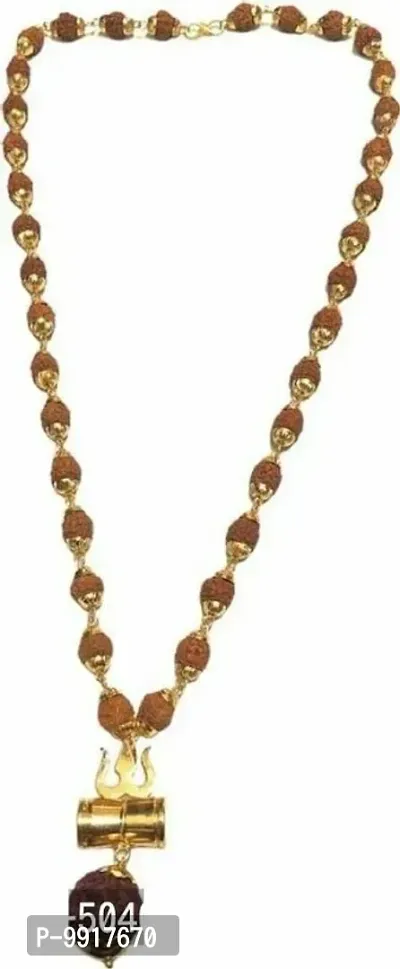 Elegant Alloy Rudraksha Chain for Men-thumb0
