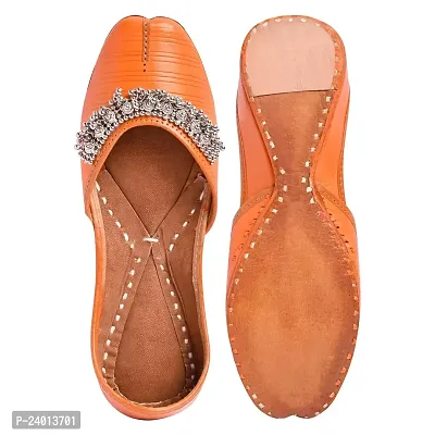 Royal Khwaab Women's Punjabi Jutti 100% Leather MojariStylish Ethinic Wear Tradiional Stylish Classy Look74-thumb5