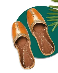 Royal Khwaab Women's Punjabi Jutti 100% Leather MojariStylish Ethinic Wear Tradiional Stylish Classy Look1-thumb1