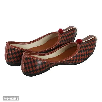 Royal Khwaab Women's Daily/Casual/Ethnicwear Slip-on Flat Jutti/Mojari/Belly/Punjabi Jutti? Brown-thumb5