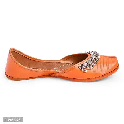 Royal Khwaab Women's Punjabi Jutti 100% Leather MojariStylish Ethinic Wear Tradiional Stylish Classy Look74-thumb3