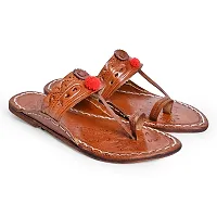 Royal Khwaab Women's Kolhapuri chappals Leather hardcrafted Stylish,Ethinicwear  Dailywear Designed with Excellence 100% Comfortable.-thumb4