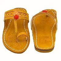 Royal Khwaab Women's Kolhapuri chappals Leather hardcrafted Stylish,Ethinicwear  Dailywear Designed with Excellence 100% Comfortable.-thumb4