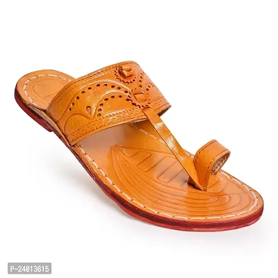 Royal Khwaab Men's Kolhapuri chappals Leather hardcrafted Stylish,Ethinicwear  Dailywear Designed with Excellence 100% Comfortable.