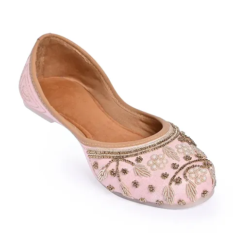 Khwaab Women's Daily/Casual/Ethnicwear Slip-on Flat Jutti