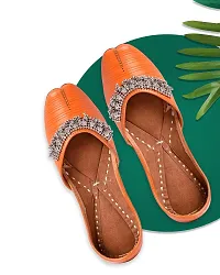 Royal Khwaab Women's Punjabi Jutti 100% Leather MojariStylish Ethinic Wear Tradiional Stylish Classy Look74-thumb1