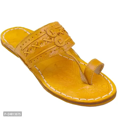 Royal Khwaab Men's Kolhapuri chappals Leather hardcrafted Stylish,Ethinicwear  Dailywear Designed with Excellence 100% Comfortable.