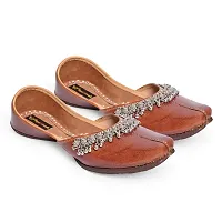 Royal Khwaab Women's Punjabi Jutti 100% Leather MojariStylish Ethinic Wear Tradiional Stylish Classy Look74-thumb2