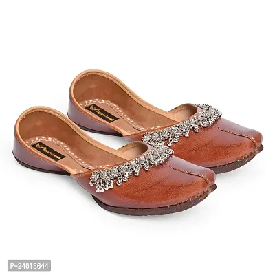 Royal Khwaab Women's Punjabi Jutti 100% Leather MojariStylish Ethinic Wear Tradiional Stylish Classy Look74-thumb3