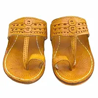 Royal Khwaab Men's Kolhapuri Chappal/Slipper/Sandal/Handcrafted 100% Genuin Leather (Kapshi Shape) Brown-thumb4