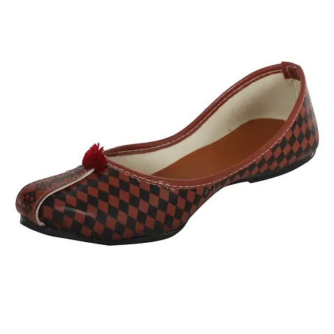 Khwaab Women's Daily/Casual/Ethnicwear Slip-on Flat Jutti/Mojari/Belly/Punjabi Jutti?