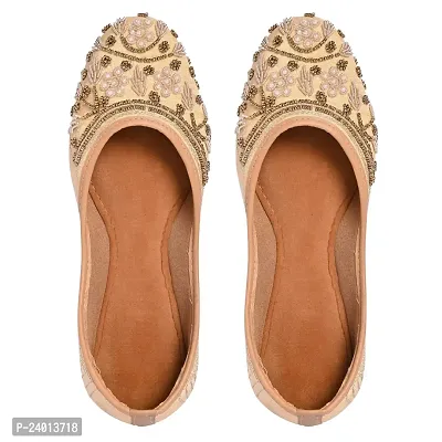 Royal Khwaab Women's Punjabi Jutti 100% Leather MojariStylish Ethinic Wear Tradiional Classy Look  Stylish-thumb5