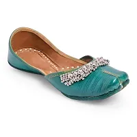 Royal Khwaab Women's Punjabi Jutti 100% Leather MojariStylish Ethinic Wear Tradiional Stylish Classy Look74-thumb3