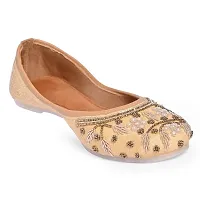 Royal Khwaab Women's Punjabi Jutti 100% Leather MojariStylish Ethinic Wear Tradiional Classy Look  Stylish-thumb3