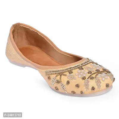 Royal Khwaab Women's Punjabi Jutti 100% Leather MojariStylish Ethinic Wear Tradiional Classy Look  Stylish-thumb4